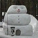 Giant Snowman Slide